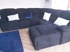 large black corner sofa for sale  WIMBORNE