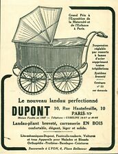Publicité ancienne landau d'occasion  France