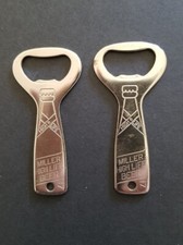 2 ABRIDORES DE GARRAFA DE CERVEJA NOS MILLER HIGH LIFE NÃO USADOS, MILWAUKEE, WIS.  comprar usado  Enviando para Brazil