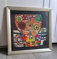 Kunstdruck hundertwasser 55x55 gebraucht kaufen  Nürnberg
