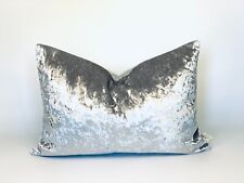 Silver crushed velvet for sale  HARLESTON