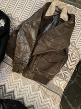 Blouson cuir marron d'occasion  Les Arcs