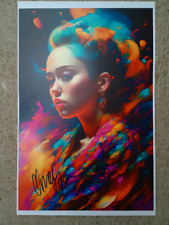 2014 Miley Cyrus pôster de concerto autografado Bangerz Tour Backstage pass +COA inc comprar usado  Enviando para Brazil