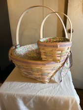 Conjunto de cestas de Páscoa Longaberger 2000 com 1 protetor comprar usado  Enviando para Brazil