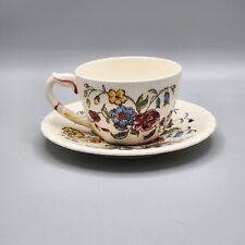 Conjunto de xícara de chá e pires Vernon Kilns California May Flower pintados à mão EUA Garden comprar usado  Enviando para Brazil
