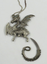 Metal dragon necklace for sale  Bel Air