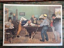Estampe lithographique billard d'occasion  La Ferté-sous-Jouarre