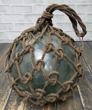 BÓIA de pesca de vidro japonesa grande antiga flutuante 12" - 40" circunferência com corda comprar usado  Enviando para Brazil