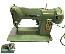 Máquina de costura SINGER modelo 185K verde ponto reto - usada/funciona - mesa de leitura comprar usado  Enviando para Brazil