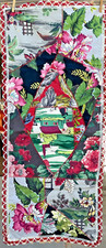 1940 COLCHA LOUCA PATCHWORK MESA CORREDOR CASCA PANO E RAIOM ESTAMPAS COLORIDAS, usado comprar usado  Enviando para Brazil