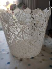 Lace fabric basket for sale  EXMOUTH