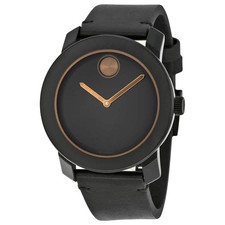 Relógio de quartzo masculino Movado Bold mostrador preto couro preto 3600297, usado comprar usado Relógio de quartzo masculino Movado Bold mostrador preto couro preto 3600297, usado comprar usado  Enviando para Brazil