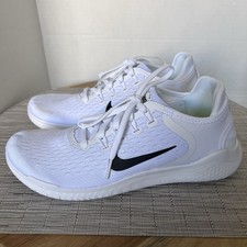 Tênis de corrida Nike Free RN 2018 branco preto novo 942837 100 tamanho 9.5 comprar usado  Enviando para Brazil