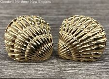 earrings seashell 14k for sale  Gorham