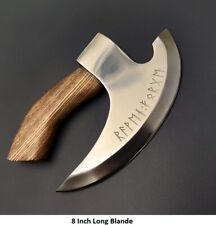 Usado, Machado cortador de pizza viking feito à mão machado cortador de pizza machado machado machado com lâmina de 8” comprar usado  Enviando para Brazil