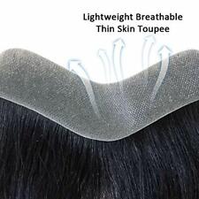Peça de cabelo frontal masculina com loop em V cobertura recuando linha do cabelo humano preto comprar usado  Enviando para Brazil