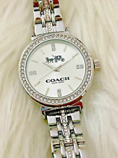 Reloj de lujo de diseñador Silver Coach banda de 17 cm 36 mm cara con diamantes #3 #53, usado segunda mano  Embacar hacia Argentina