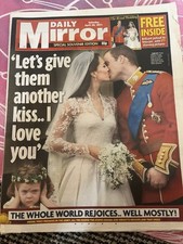 Espelho diário edição especial lembrança casamento real 30 de abril de 2012 Kate And Will comprar usado  Enviando para Brazil