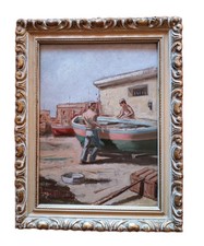 Dipinto olio legno usato  Roma