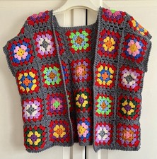 Crochet colourful granny for sale  PETERBOROUGH