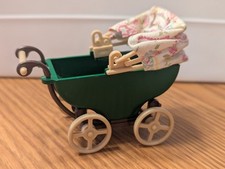 Usado, Carrinho de Bebê Verde Vintage Calico Critters Sylvanian Families comprar usado  Enviando para Brazil