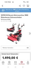 Benzin kehrmaschine schneeschi gebraucht kaufen  Deutschland