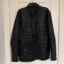 Zara leather jacket for sale  GLASGOW