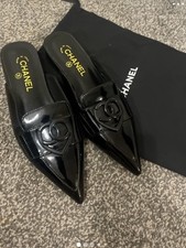 Chanel black leather for sale  MALMESBURY