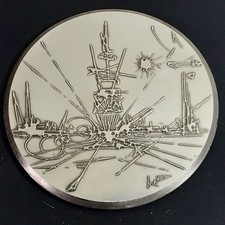 Medaille bronze argenté d'occasion  Nantes-
