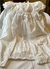 White christening gown for sale  Shipping to Ireland