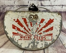 Antiguas semillas oxidadas de Wayne comedero de pollos rústico primitivo granja cuchara de metal segunda mano  Embacar hacia Mexico