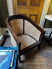 Cane armchair dark for sale  LONDON