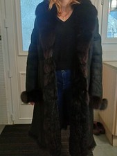 Manteau peau fourrure d'occasion  Sérifontaine