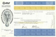 American Telephone and Telegraph Co - AT&T - Certificado de Stock con fecha de 1970 - AT segunda mano  Embacar hacia Mexico