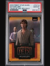 Usado, 2023 Topps Finest Star Wars "Qui-Gon Jinn" /50 Tales Of The Jedi-Gold PSA 10 GM comprar usado  Enviando para Brazil