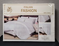Usado, Conjunto de capa de edredom queen size moda italiana 6 peças design #D8133-6 branco comprar usado  Enviando para Brazil