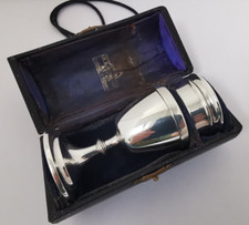 Solid silver travelling for sale  MARKET HARBOROUGH