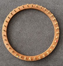 Vintage round wooden d'occasion  Expédié en Belgium