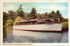 Cartão postal ON Thousand Islands Miss Brockville Island navio de cruzeiro década de 1940 K61 comprar usado  Enviando para Brazil