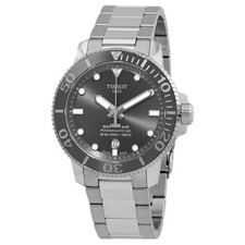 Relógio masculino Tissot Seastar automático mostrador cinza T120.407.11.081.01 comprar usado  Enviando para Brazil
