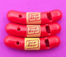 Vintage 1950 Oscar Mayer Cachorro-Quente Wiener Apito Lote de 3 Ótimo Estado!! comprar usado Vintage 1950 Oscar Mayer Cachorro-Quente Wiener Apito Lote de 3 Ótimo Estado!! comprar usado  Enviando para Brazil
