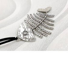 Fishbone necklace long for sale  Woodside