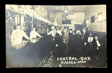 JUAREZ MEXICO CENTRAL BAR RPPC INÍCIO DOS ANOS 1900 BAR LICOR CHIHUAHUA CIUDAD BEER comprar usado  Enviando para Brazil