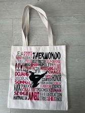 White taekwondo tote for sale  PONTYCLUN
