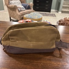 Canvas suede toiletry for sale  Rush
