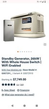 Generac 7291 26kw for sale  Houston