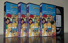 Vhs videocassette simpson usato  Spongano