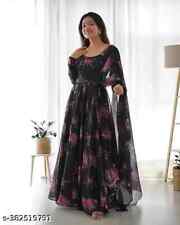 Étnico Feminino Georgette Floral Estilo Anarkali Estampado Étnico Kurti com Dupatta comprar usado  Enviando para Brazil