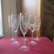 Crystal champagne flutes d'occasion  Expédié en Belgium