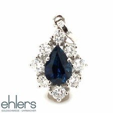Brillantanhänger safir 585 gebraucht kaufen  Bremen